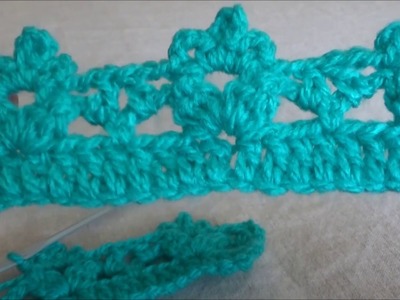 Puntilla a crochet para poner en colchas, sábanas, manteles, fundas, etc.