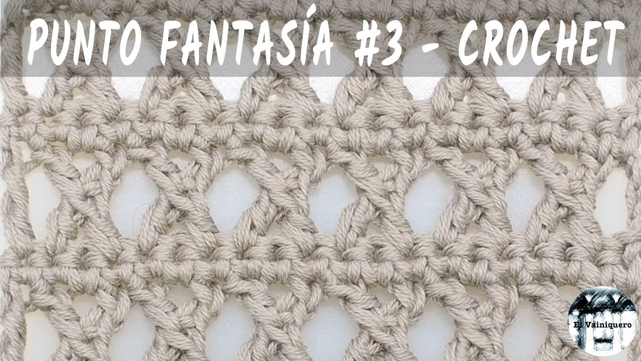 Punto fantasía #3 - Crochet - Tutorial paso a paso