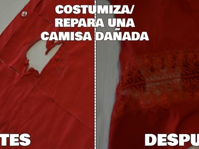 Repara una blusa quemada