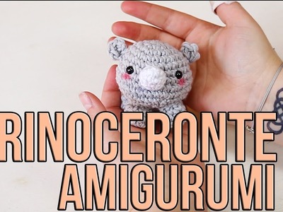 Rinoceronte amigurumi tutorial - Crochet rhino DIY - Ganchillo hasta la luna