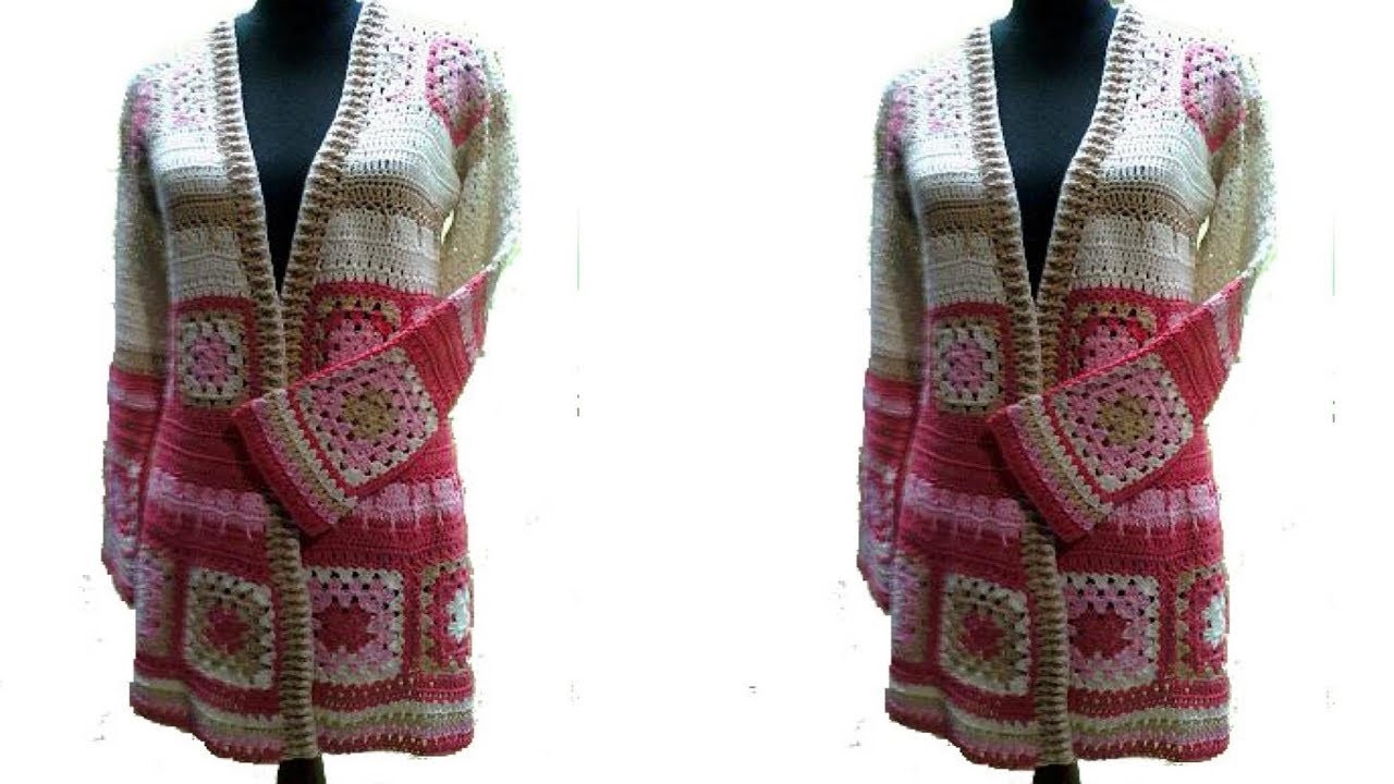 Suéter Largo en Crochet