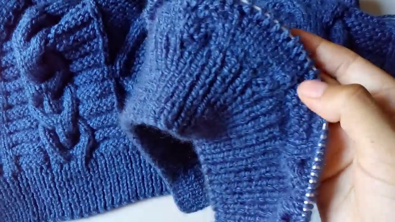 Suéter para hombre talla L  tejido en dos agujas - segunda parte