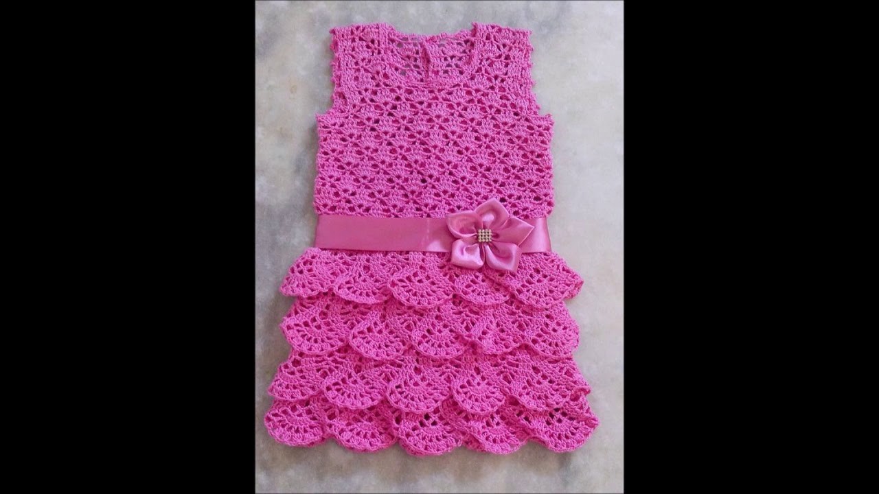 Top 10 crochet vestidos de bebé tejidos a mano con ganchillo
