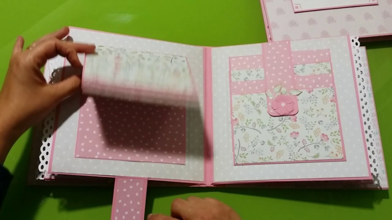Álbum, libro de firmas y caja decorada para Primera Comunión de niña