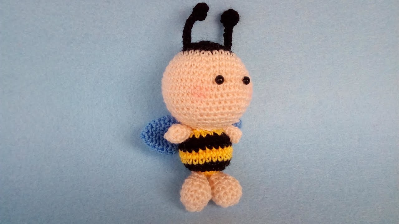 Ape Uncinetto Amigurumi Tutorial - Bee Crochet Abeja -  Croche Abelha