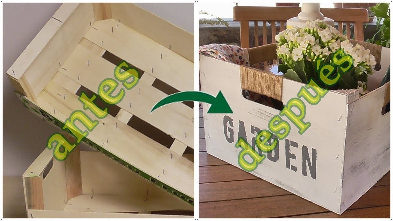 Cajón organizador reciclando cajas de frutas. Ideas con cajas de madera