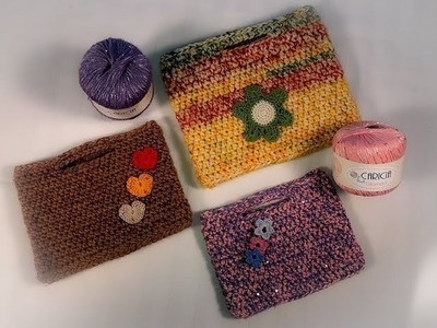 Como hacer funda para tablet a crochet