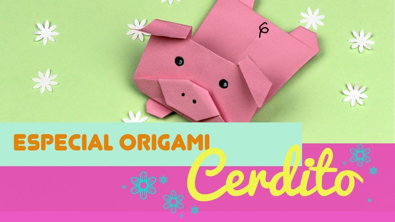 ¿Cómo hacer un cerdo de papel? ¡Cerdo de Origami paso a paso!