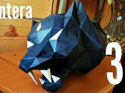 Cómo hacer una Pantera Negra 3D con cartulina paso a paso bien explicado | Papercarft
