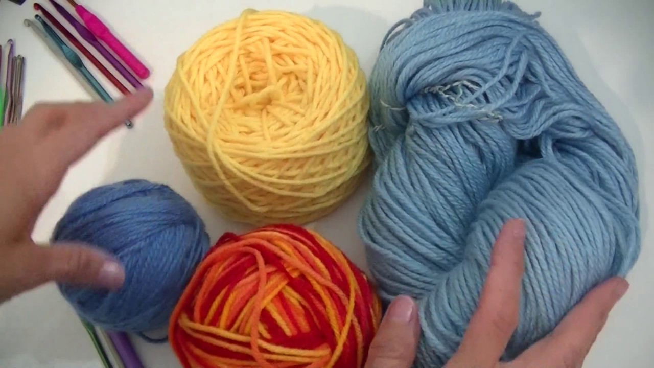 Curso crochet o ganchillo: Como es la relación entre hilo.lana y agujas. Moda a Crochet