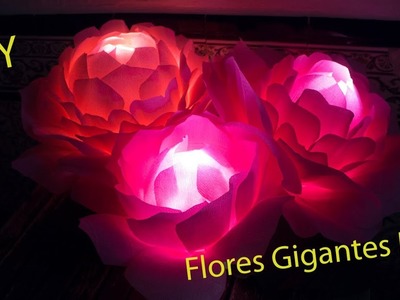 Lámpara flores gigantes LED DIY - Hazlo tú mismo