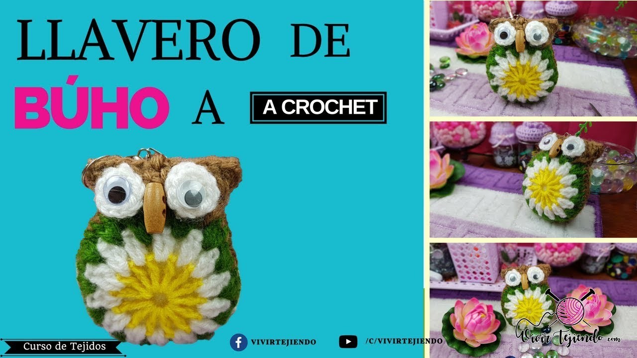 Llavero de Búho a crochet | Curso de Crochet online | Cursos de tejidos
