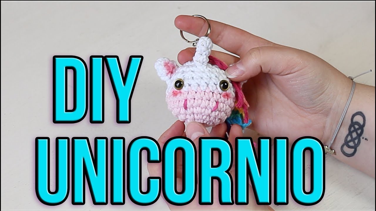 Llavero unicornio amigurumi - DIY crochet unicorn - Ganchillo hasta la luna