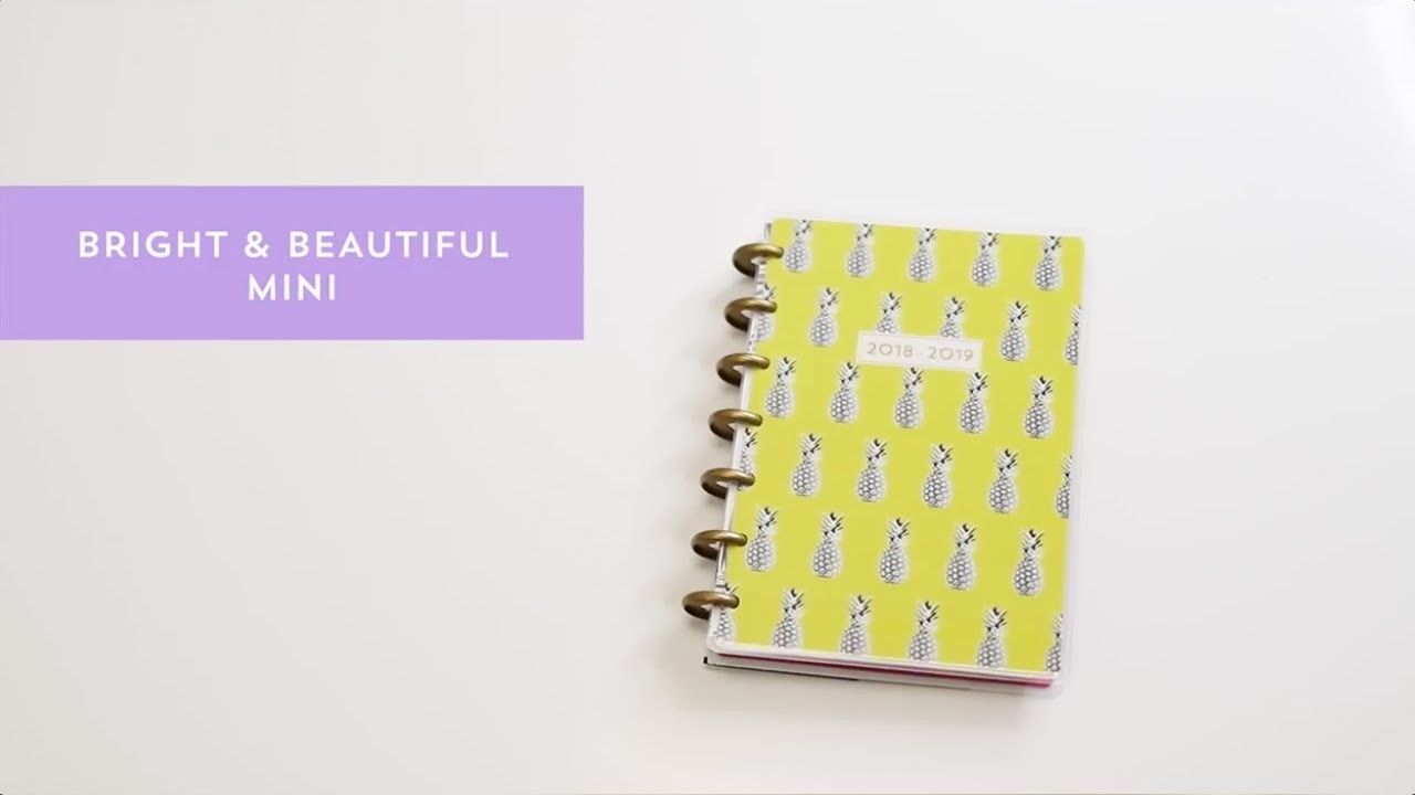 Mini Happy Planner Bright and Beautiful - The Happy Planner 2018
