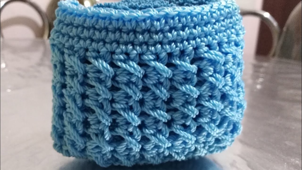 Monedero Tejido a Crochet En Punto Trenzado. La Luna Del Crochet