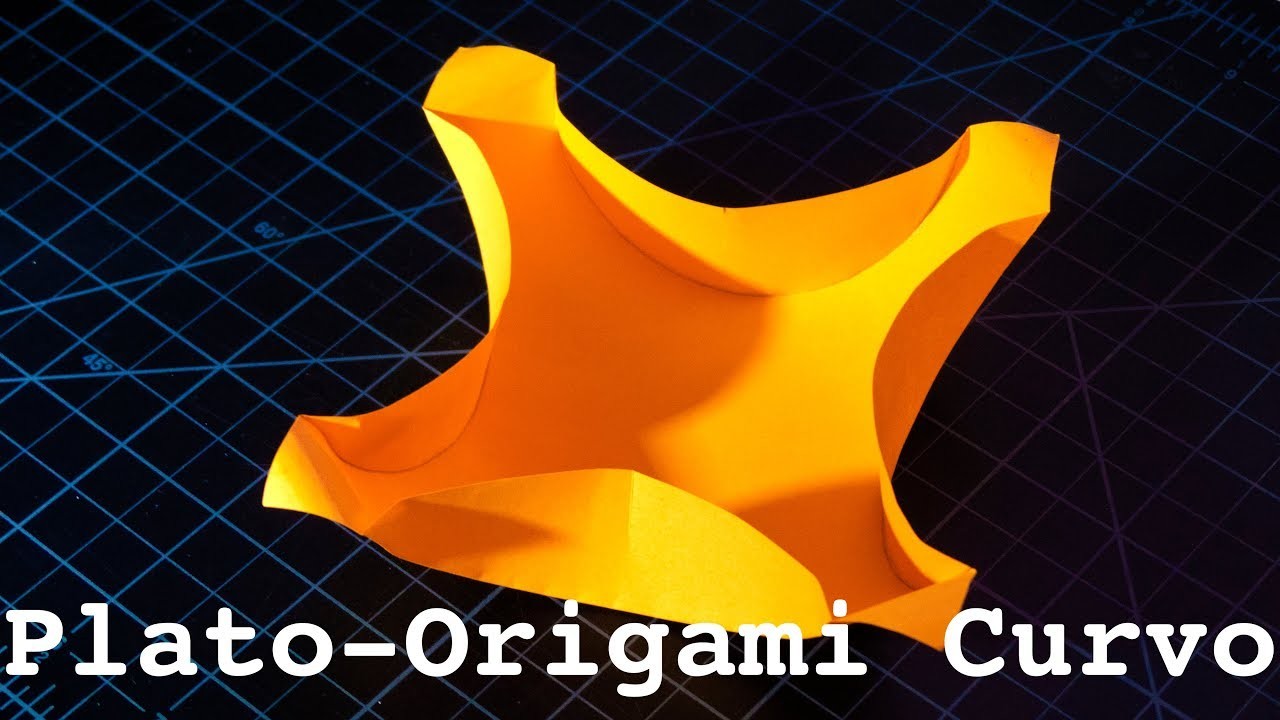 Origami - Dulcero o platito curvo