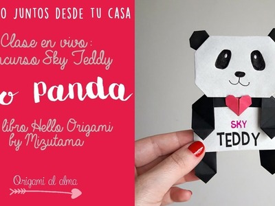 Panda concurso Sky Teddy - Origami paso a paso