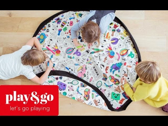 Plan and Go - Bolsa de almacenamiento de juguetes y manta de juegos - Una Mamá Novata