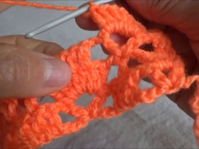 Puntada a crochet sencilla, fácil y rápida