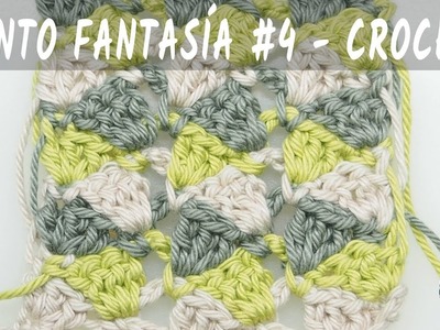 Punto fantasía #4 - Crochet - Tutorial paso a paso