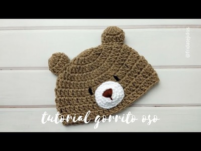 Tutorial gorrito oso en crochet