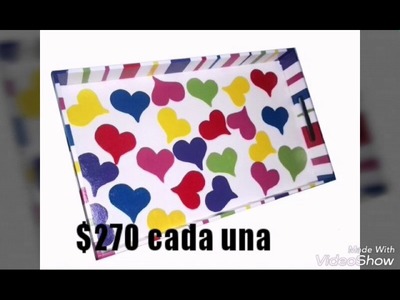 Bandejas pintadas a mano  $270