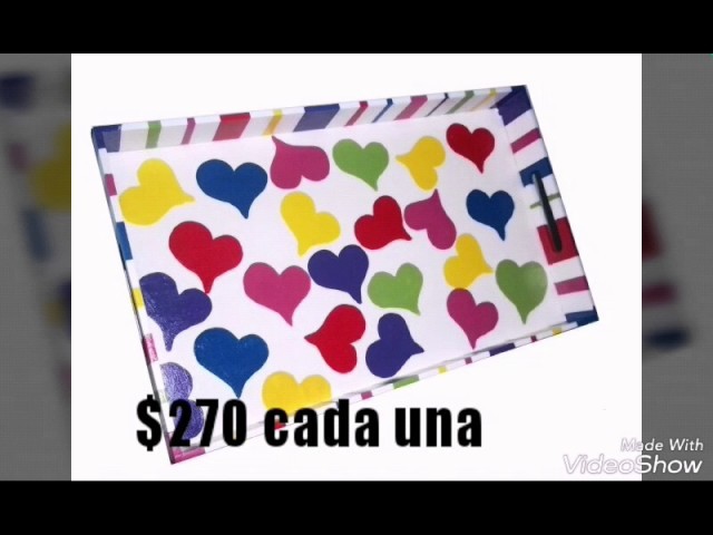 Bandejas pintadas a mano  $270