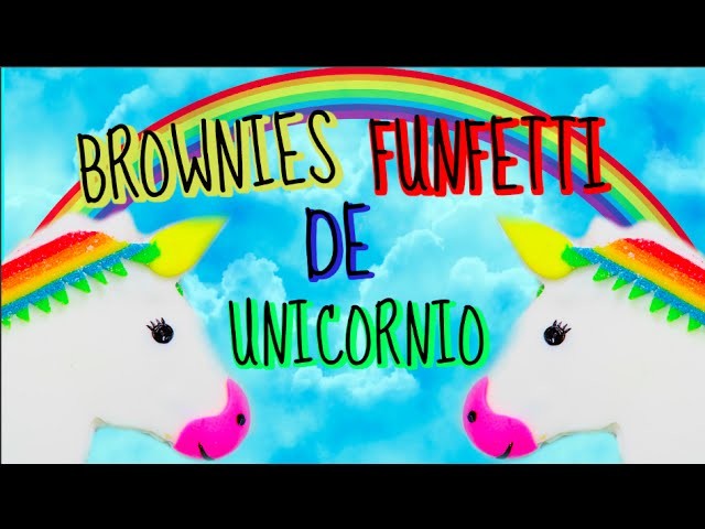 BROWNIE DE CHOCOLATE BLANCO DE UNICORNIO