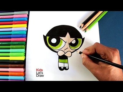 Cómo dibujar a BELLOTA (Las Chicas Superpoderosas) | How to draw Buttercup (The Powerpuff Girls)