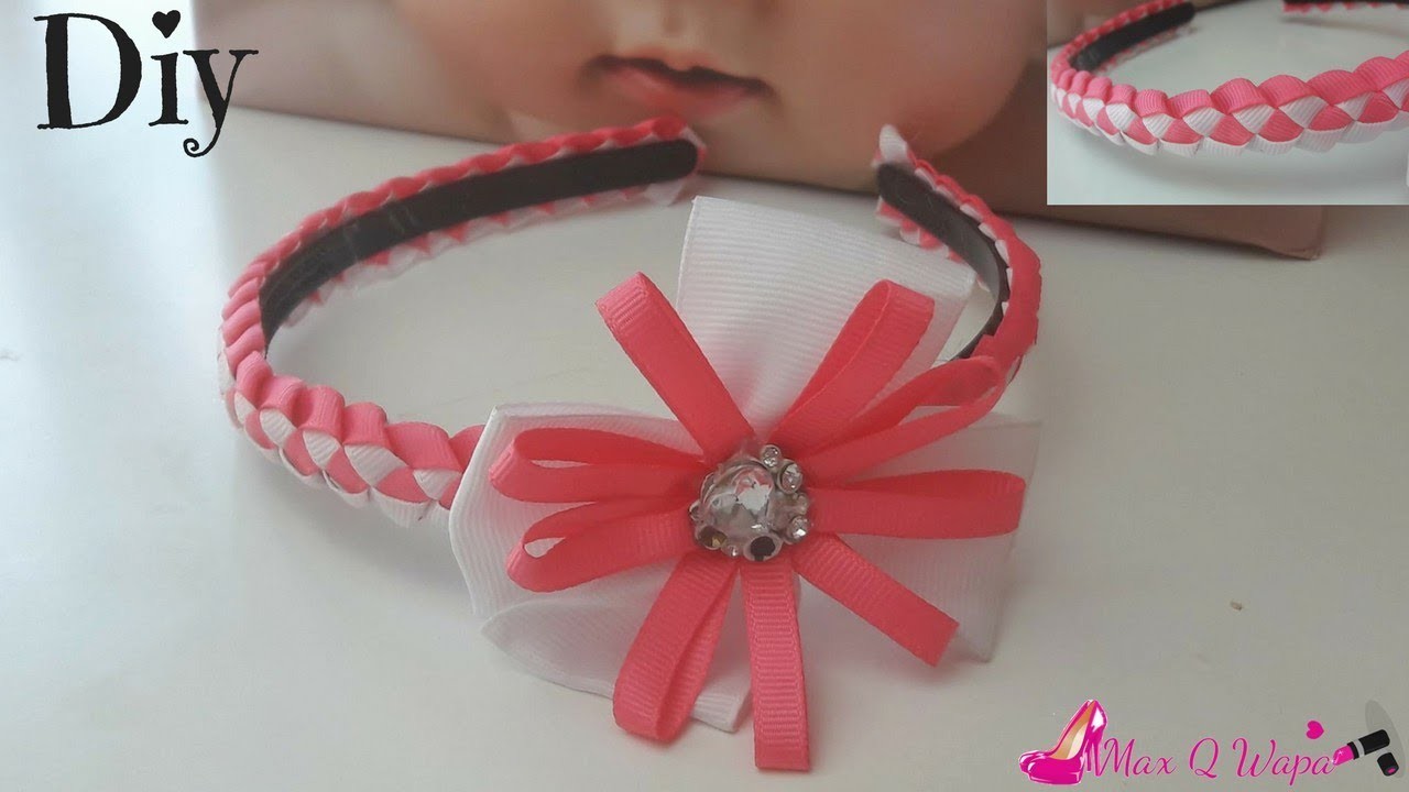 Como hacer cintillo trenzado para niñas paso a paso.♥ | Step-by-step girls headband
