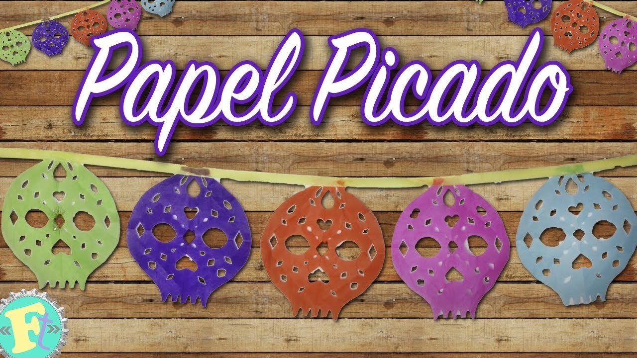 Como hacer Papel Picado de Calaveras! #DíaDeMuertos