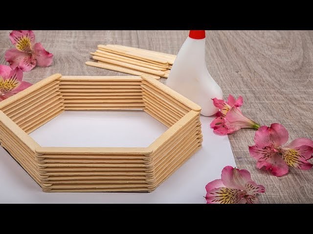 Como Hacer un Porta Vela con Palos de Paletas- HomeArtTv por Juan Gonzalo Angel