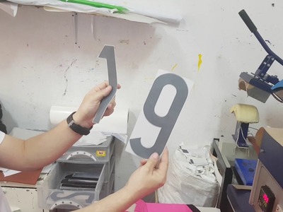 Como marcar una camiseta nombre y numero