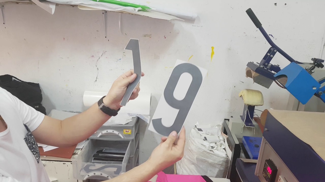 Como marcar una camiseta nombre y numero