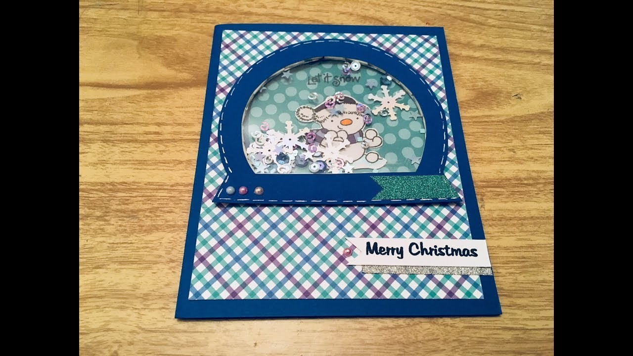 DIY: Tarjeta shaker navideña. shaker card. Christmas.navidad