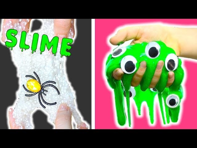 HAZ SLIME con 1 Ingrediente HALLOWEEN - Como hacer slime facil sin borax | Pasteles y Pinceles