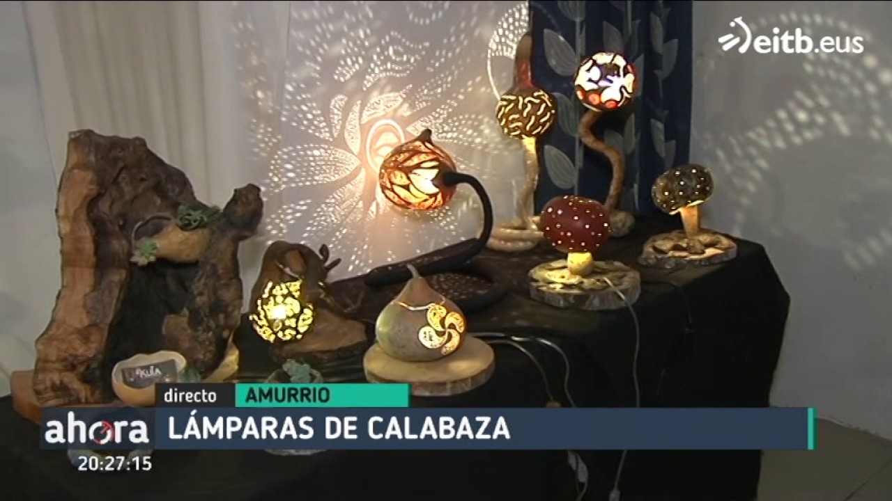 Las lámparas-calabaza, artesanía que ilumina