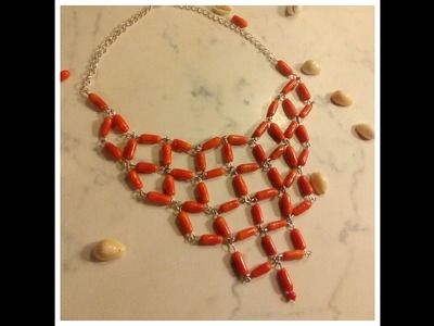 Manualidades: Collar de perlas.Como hacer un collar de perlas facil.Collares de bisuteria