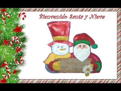 Muñecos de Navidad, Bienvenido de navidad "papá Noel y Hombre de Nieve"|Taller Lash