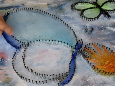 String art butterflies hilorama cuadro con hilos tensados mariposas jorge de la tierra