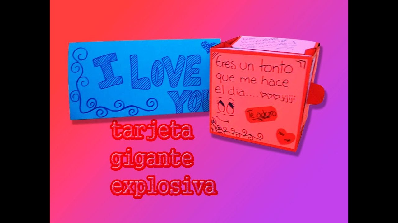 Tarjeta gigante explosiva.  :DD