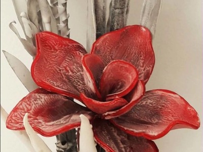 Video con bonitas flores artificiales de foam para decoración