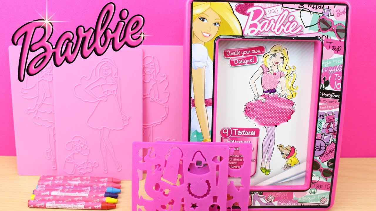 Barbie - Crea tus propios diseños | Juguetes de Barbie en español | Vestir muñecas Barbie