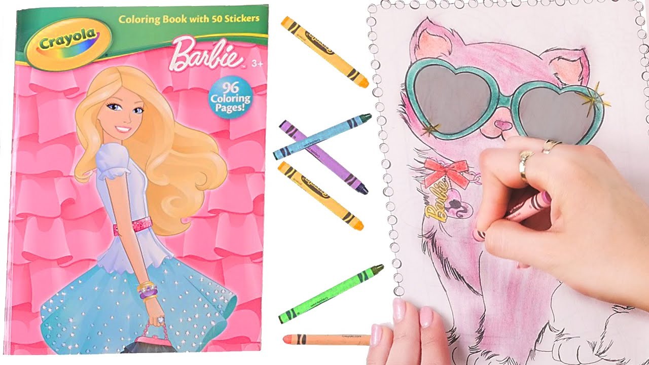 Barbie Libro Para Colorear ✎ Coloreo Rapido en DCTC ✎ Crayones Muchos Colores y Diversion