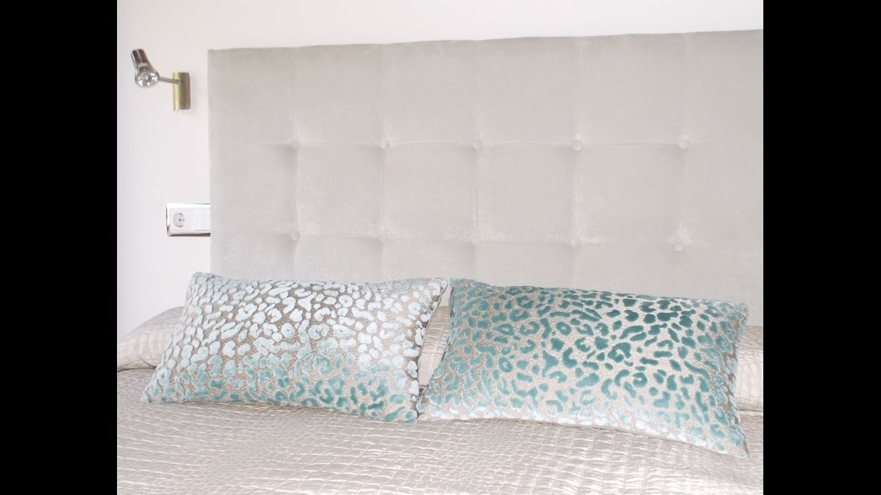 Cabecero de cama con capitone hecho de palets  renatodecoracion.com