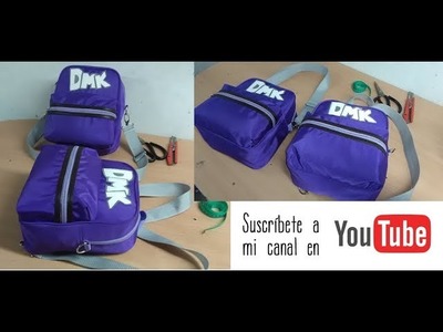 Como confeccionar una mochila  morral how to make shoulder  bag  backpack