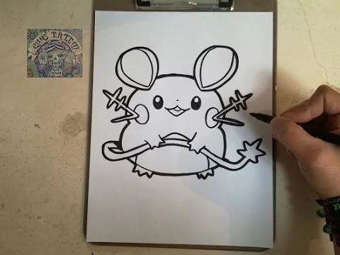 COMO DIBUJAR A DEDENNE - POKEMON. how to draw dedenne - pokemon