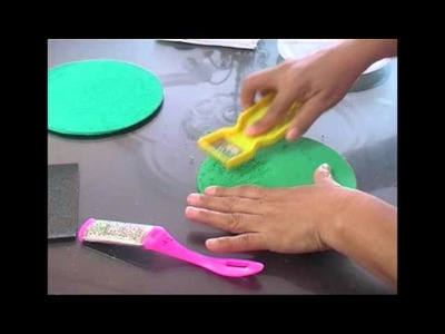Cómo elaborar textura toalla en foamy (goma eva)