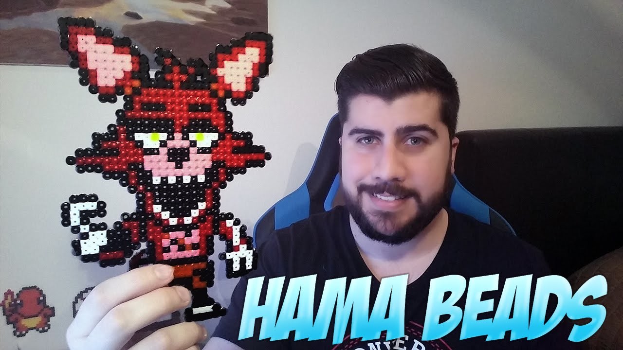 Como hacer a Foxy con Hama Beads | Five Nights At Freddy´s |