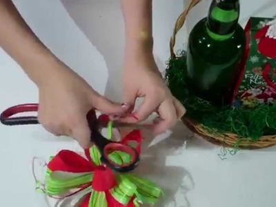 Como hacer un arreglo navideño.How to make a Christmas arrangement